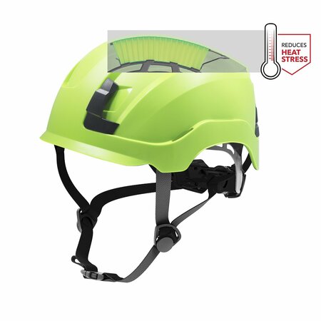 GE Safety Helmet, Vented, Green GH400GN